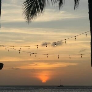Aruba Review- Sunset over the Caribbean