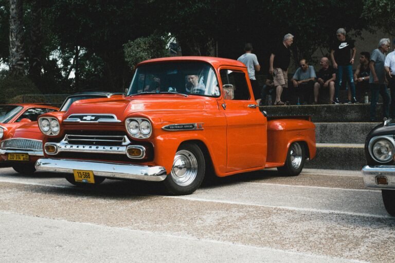 Classic truck at a classic car show