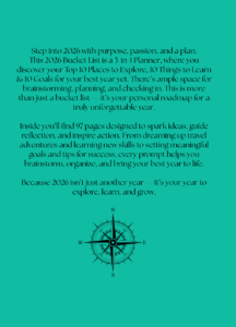Bucket List Ideas 2026 Journal/Planner
